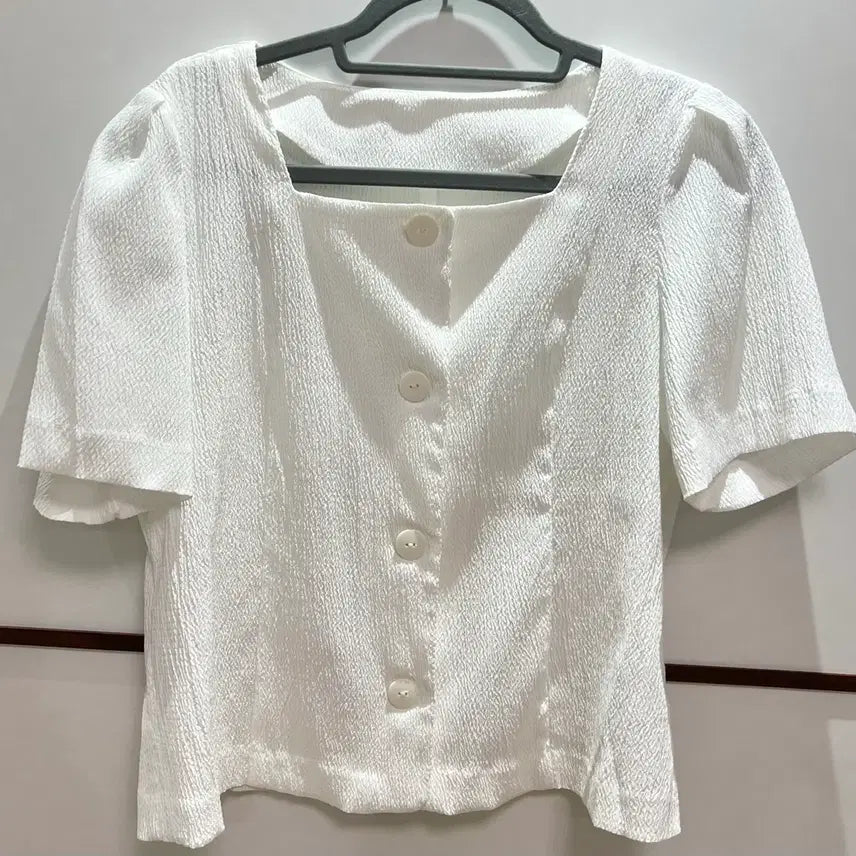 [BUNJANG] MIXXO Square Neck Blouse - M / MIXXO(미쏘) 스퀘어넥 블라우스