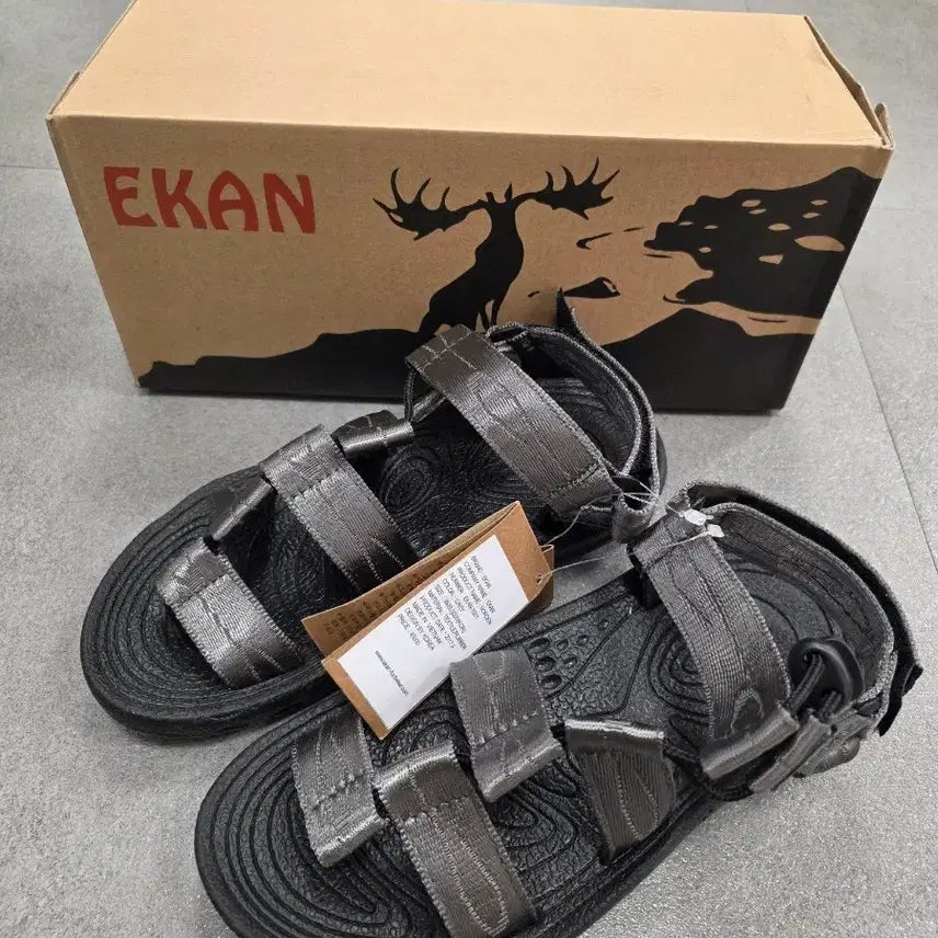 [BUNJANG] EKAN Norden Grey Sandals (240) / EKAN 노르덴 그레이 샌들 새상품 (240)