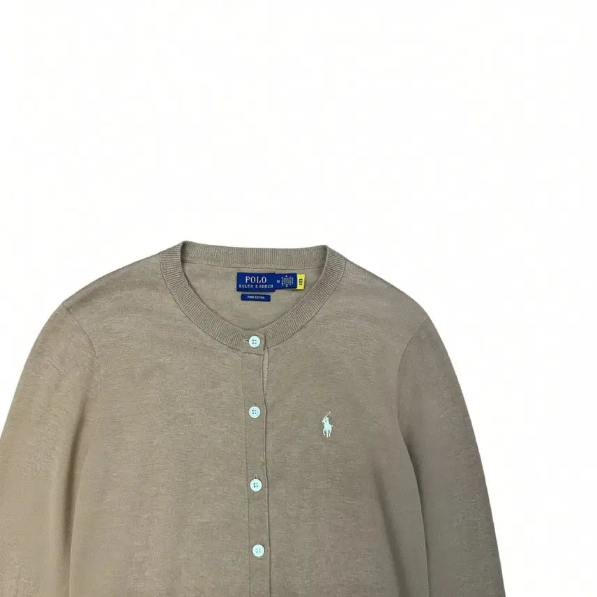 [BUNJANG] Polo Ralph Lauren Pima Cotton Cardigan Beige M / 폴로랄프로렌 피마코튼 가디건