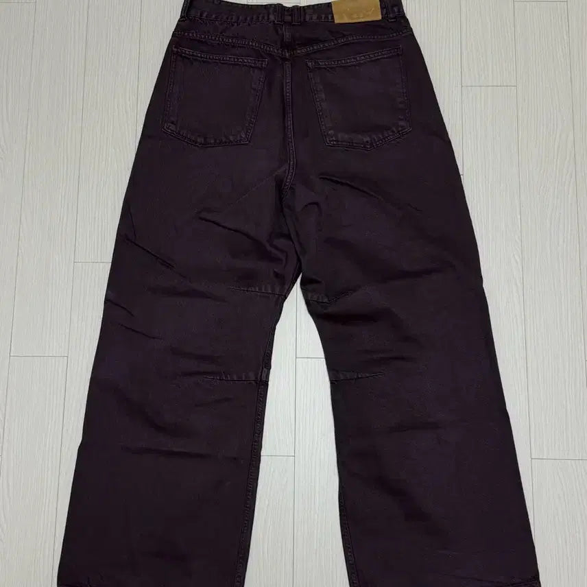 [BUNJANG] 999 Humanity Pleated Denim Pants Purple / 999휴머니티 플리츠 데님팬츠 퍼플