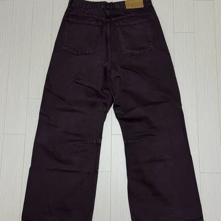 [BUNJANG] 999 Humanity Pleated Denim Pants Purple / 999휴머니티 플리츠 데님팬츠 퍼플