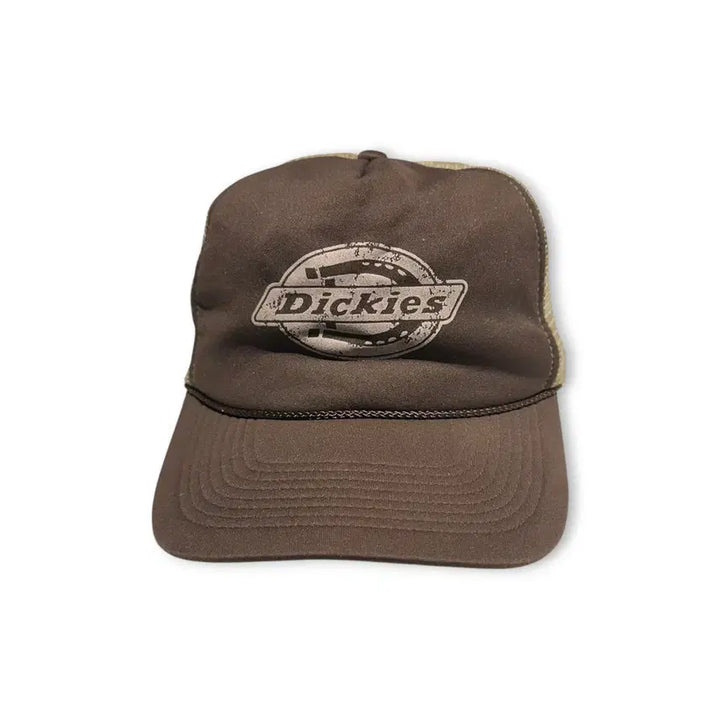 [BUNJANG] Dickies Brown Mesh Trucker Cap Hat / 디키즈 브라운 메쉬 트러커캡 모자