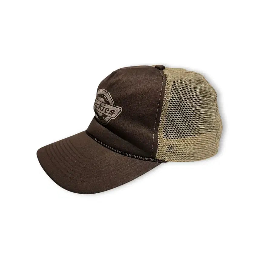 [BUNJANG] Dickies Brown Mesh Trucker Cap Hat / 디키즈 브라운 메쉬 트러커캡 모자