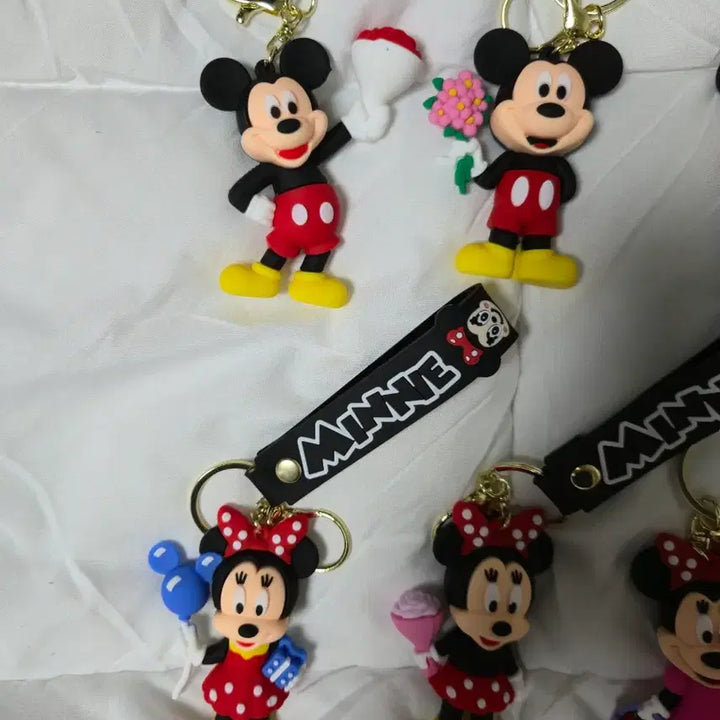 [BUNJANG] Mickey &amp; Minnie Mouse Keyring Collection Bag Charm Set / 미키미니 미키마우스 키링 열쇠고리 키링모음 가방걸이 미키