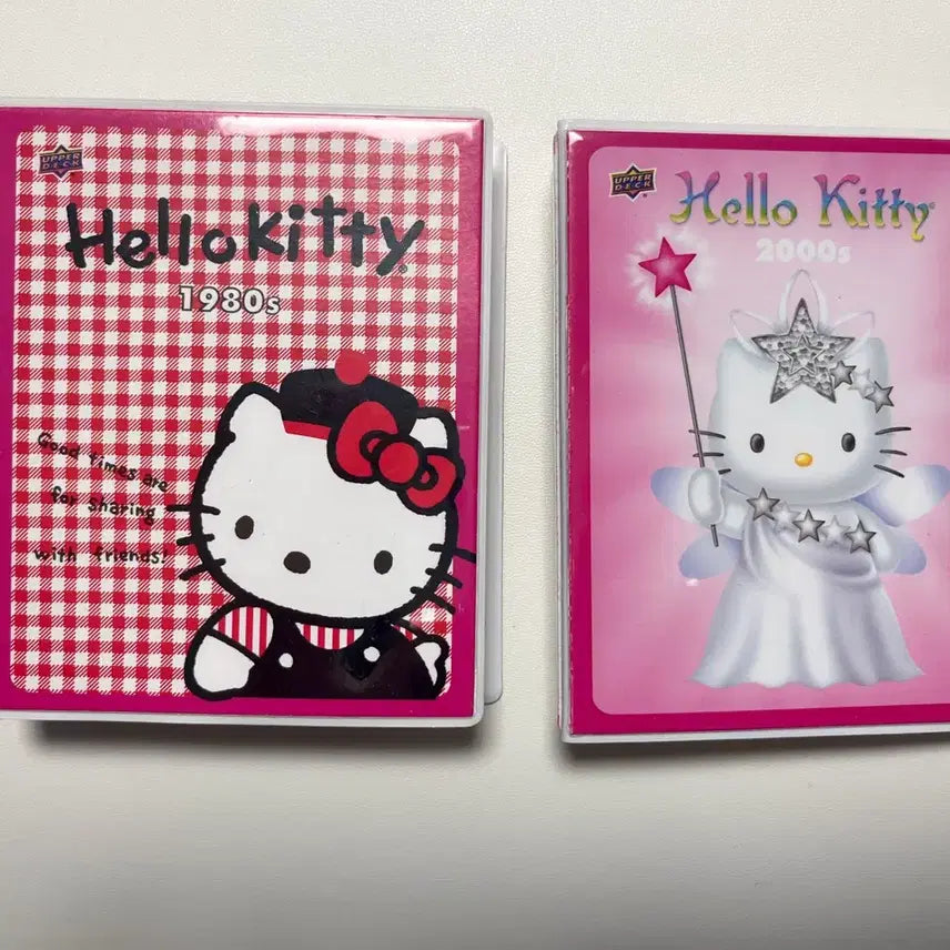 [BUNJANG] Vintage Hello Kitty 40th Anniversary Clear Pouch + Card Set / 고전 헬로키티 40주년 기념 투명 파우치 + 카드 세트