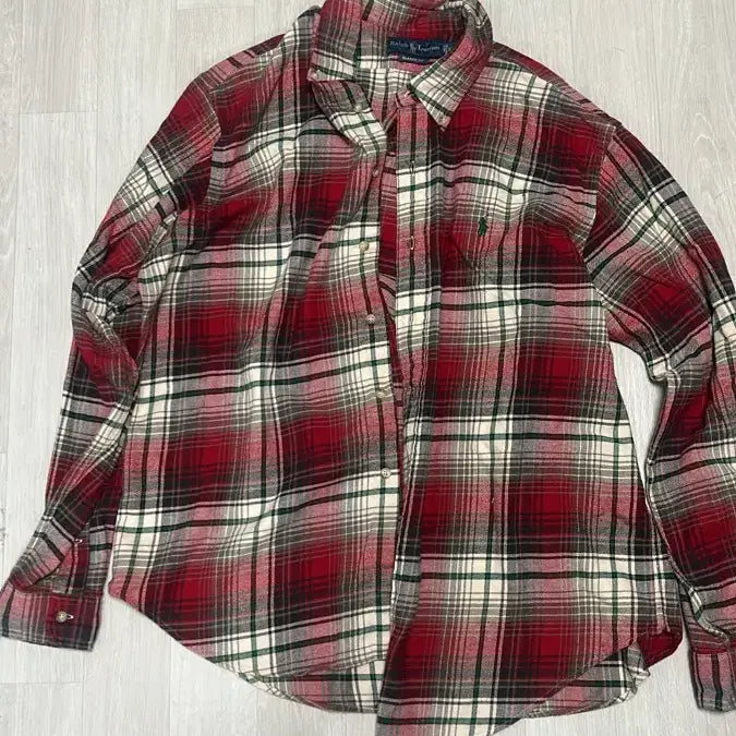 [BUNJANG] Polo Ralph Lauren Red Check Shirt XL / 폴로 랄프로렌 레드 체크 셔츠 XL