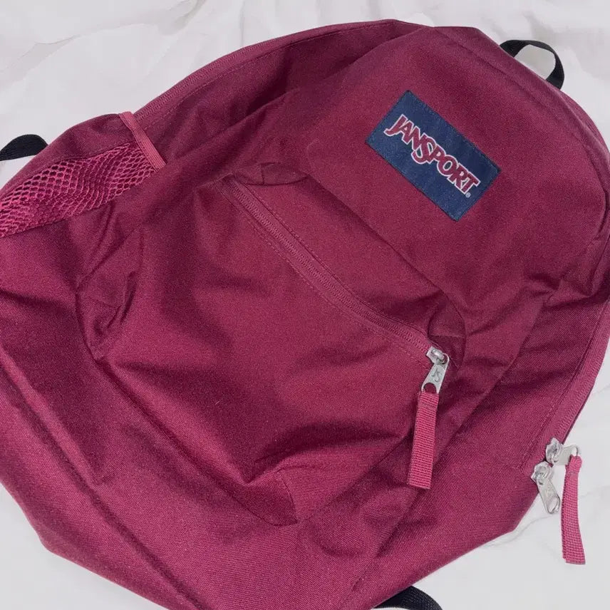 [BUNJANG] JanSport Burgundy Backpack Bag / 잔스포츠 버건디 백팩 가방 레드
