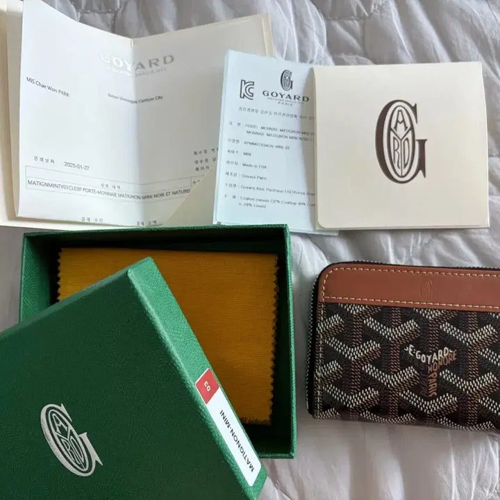 [BUNJANG] Goyard Matignon Mini Zipper Card Wallet / 고야드 마티뇽 미니 지퍼 카드지갑