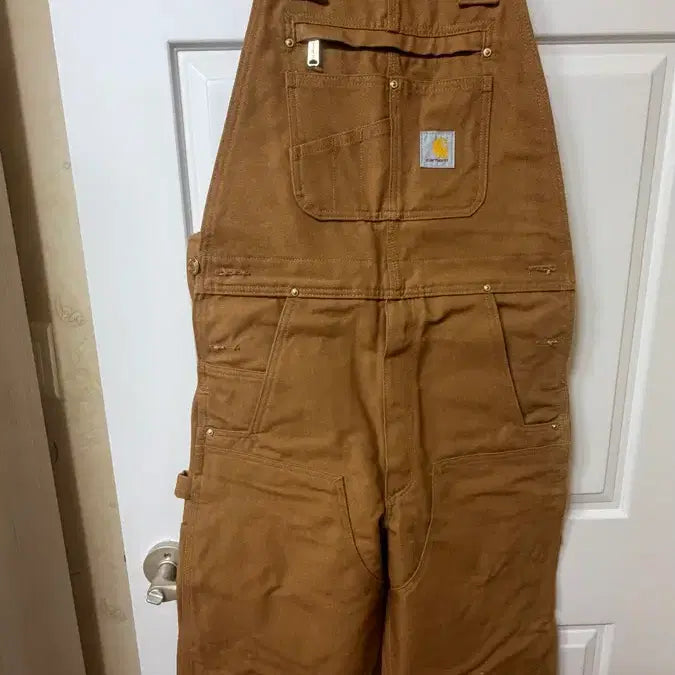 [BUNJANG] Carhartt Overalls Sweatpants Carpenter Bib Pants / 칼하트 오버롤 스웨트팬츠 카펜터 멜빵 바지