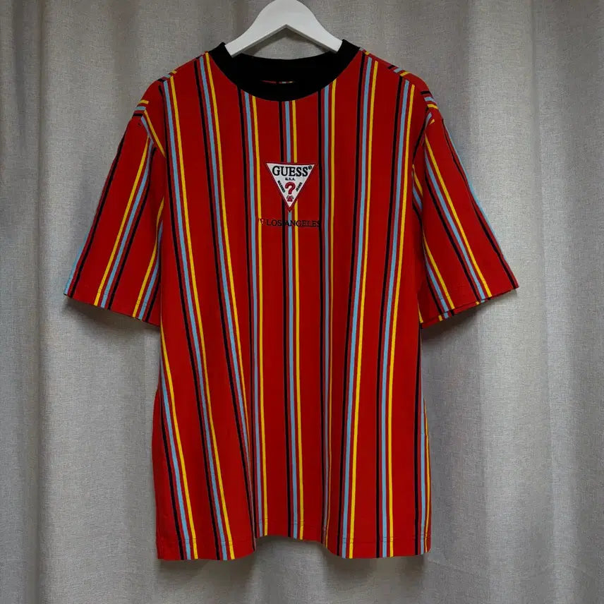 [BUNJANG] Guess Striped Short Sleeve T-Shirt (M) / 게스 GUESS 스트라이프 반팔티 (M)