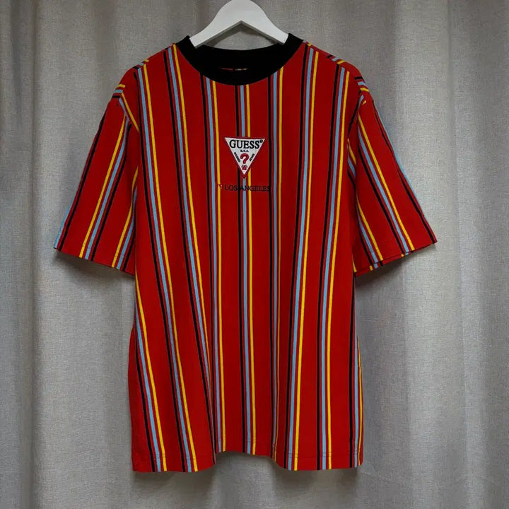 [BUNJANG] Guess Striped Short Sleeve T-Shirt (M) / 게스 GUESS 스트라이프 반팔티 (M)
