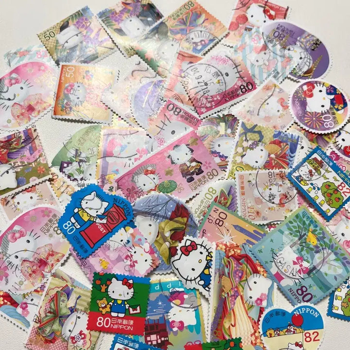 [BUNJANG] Hello Kitty Stamp Collection - Japan / 헬로 키티 우표 다량 / 일본우표