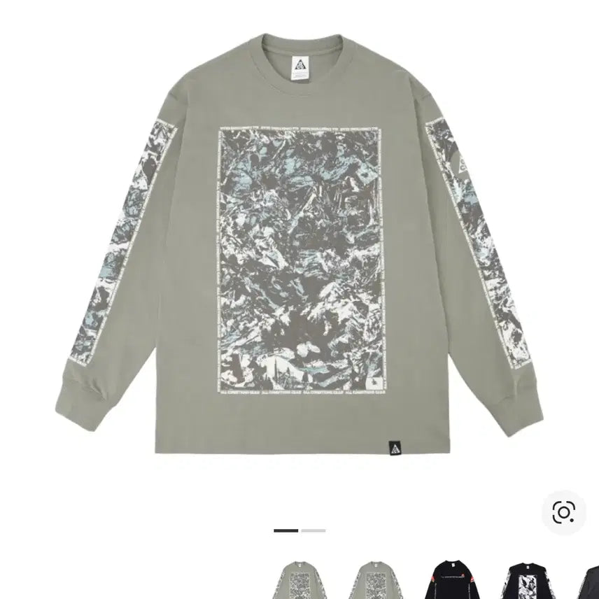 [BUNJANG] Nike NRG ACG Cave Long Sleeve T-Shirt - Light Army / 나이키 NRG ACG 케이브 롱슬리브 티셔츠 라이트 아미 - 아시아