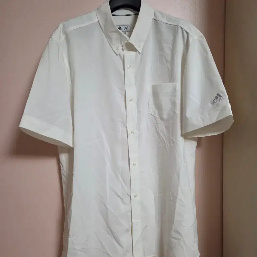 [BUNJANG] Adidas White Short Sleeve Shirt / 아디다스 화이트 반팔 셔츠
