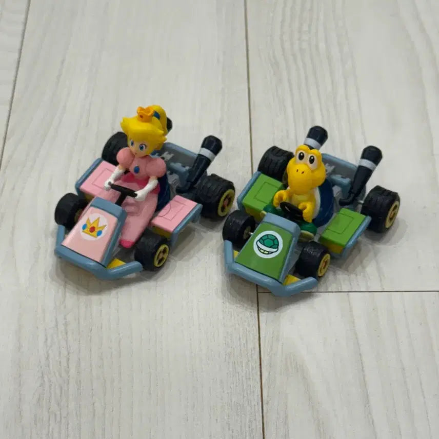 [BUNJANG] Mario Kart Figure Set - Koopa Troopa &amp; Princess Peach / 마리오카트 피규어 2종 거북, 피치 공주
