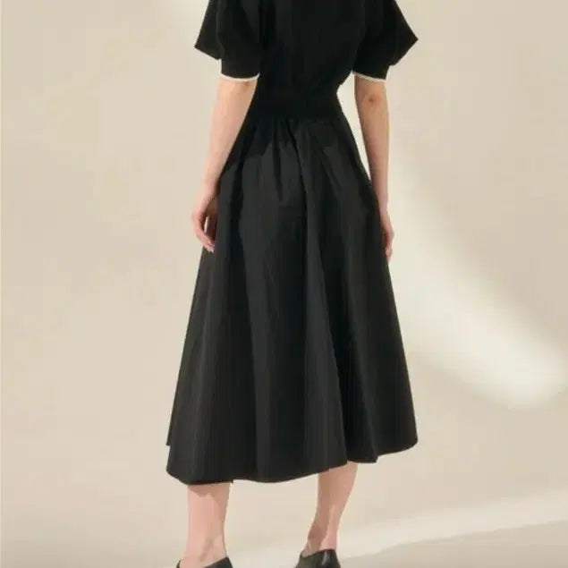 [BUNJANG] Mine Layered Dress / 23년 한섬 마인 니트 탑 레이어 드레스 - 최종가