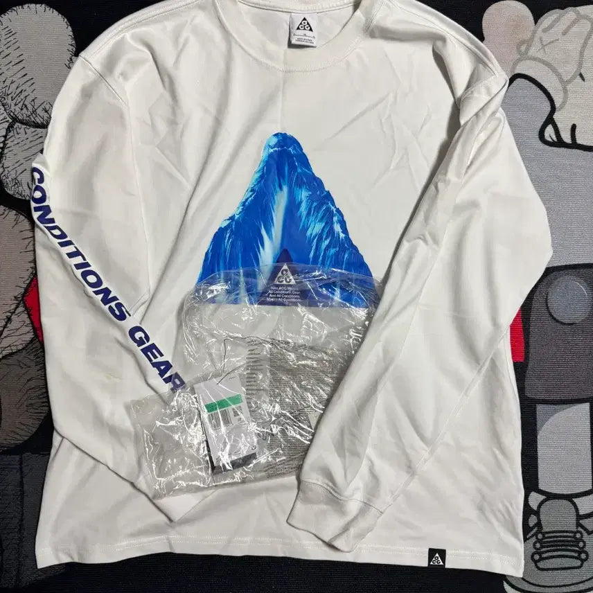 [BUNJANG] Nike ACG Ice Cave Longsleeve T-Shirt Summit White / 나이키 ACG 아이스 케이브 롱슬리브 티셔츠 서밋 화이트 - 아시아