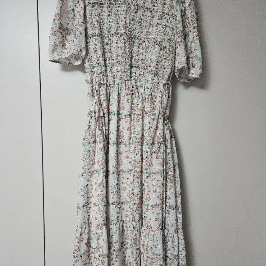 [BUNJANG] SJSJ Smoking Chiffon Dress Size 44 / sjsj 스모킹 쉬폰 원피스 44