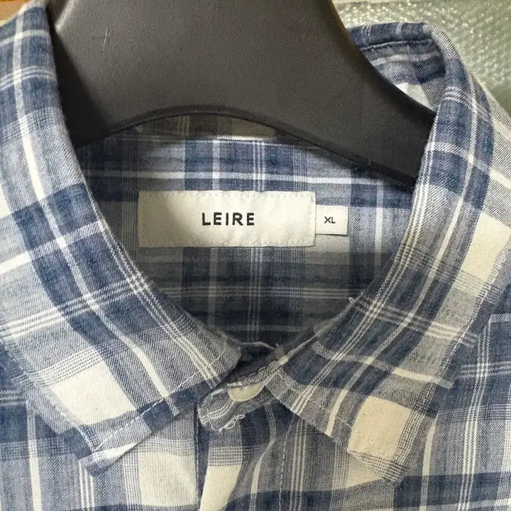 [BUNJANG] Le Hali Seersucker Summer Check Shirt XL / 시어서커 썸머 체크 셔츠 XL