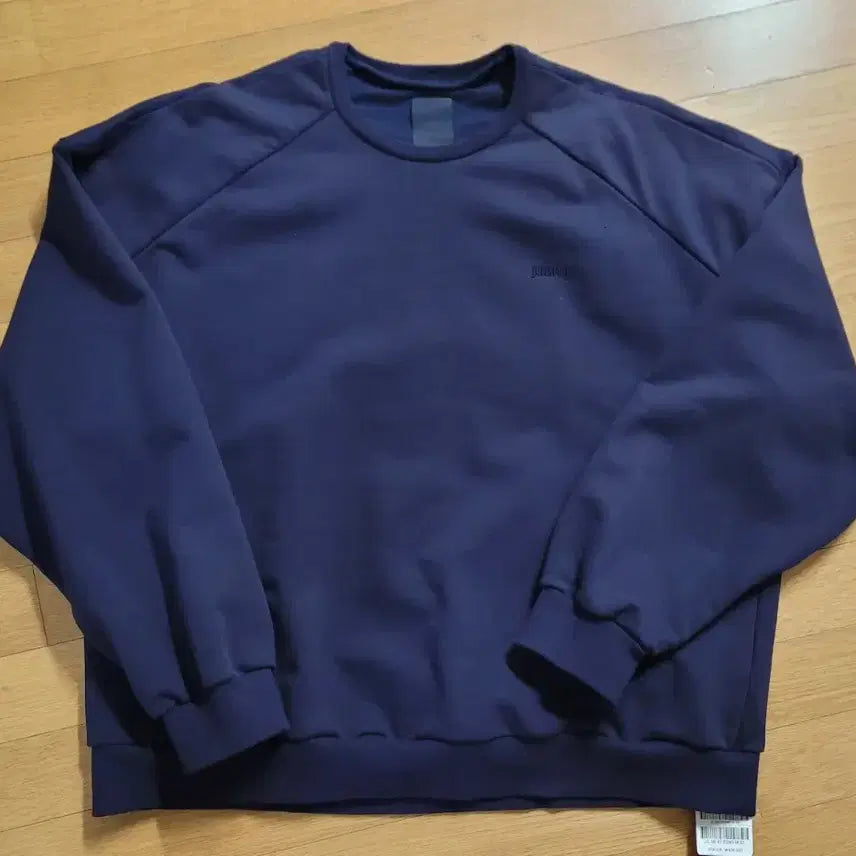 [BUNJANG] Juun.J 23FW Broken Flower Navy Sweatshirt M (105) / 준지 / (새상품) 23FW 브로큰 플라워 네이비 맨투맨 / M(105)