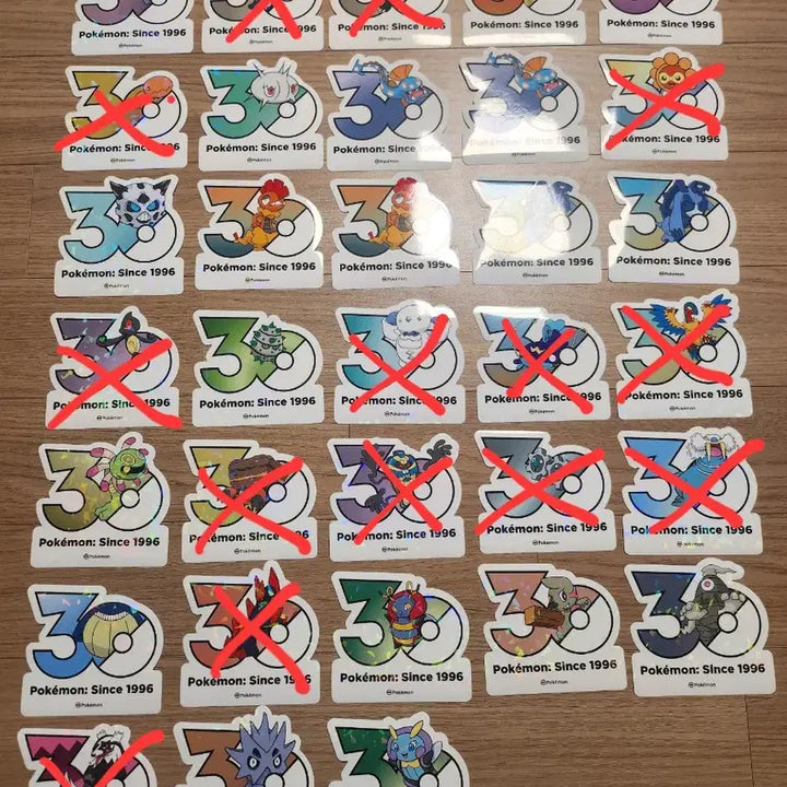 [BUNJANG] Pokemon 30th Anniversary Logo Sticker / 정가판매)포켓몬 30주년 로고 스티커 성수 팝업
