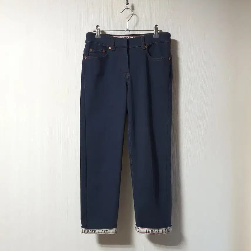 [BUNJANG] TIME Lettering Denim Pants / 타임 TIME 레터링 데님 팬츠 44 사이즈 정품
