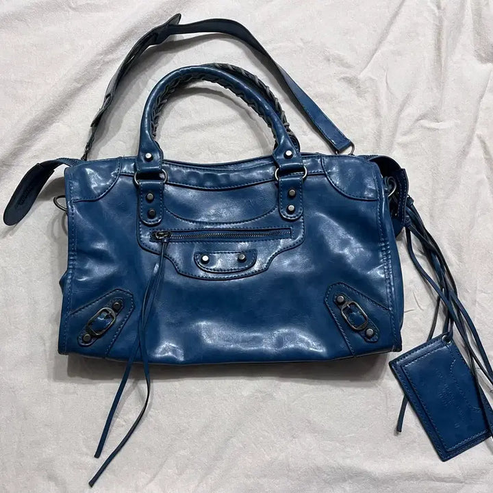[SOLD OUT] 발렌시아가 시티 모터백 블루
