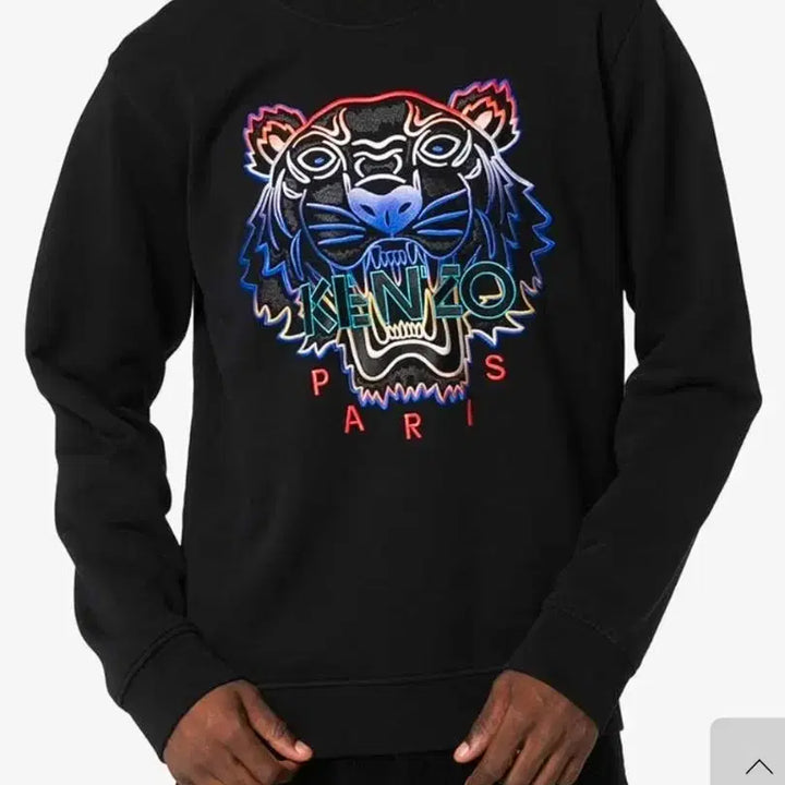 [BUNJANG] Kenzo Tiger Logo Sweatshirt Black XL / 겐조 타이거 로고 맨투맨 블랙