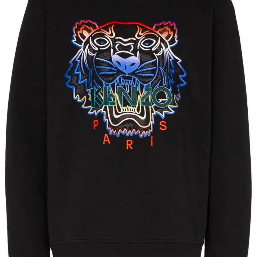 [BUNJANG] Kenzo Tiger Logo Sweatshirt Black XL / 겐조 타이거 로고 맨투맨 블랙