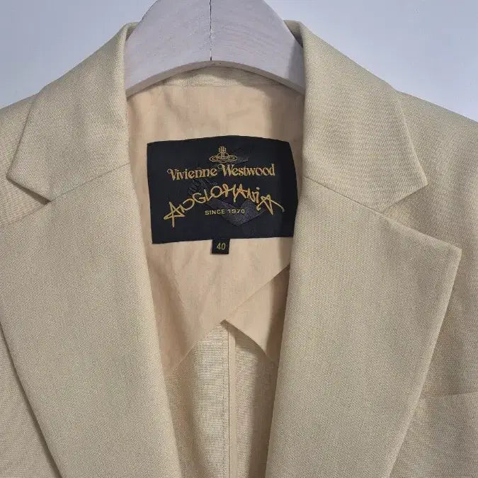 [BUNJANG] Vivienne Westwood Jacket Cream Yellow / 비비안웨스트우드 자켓