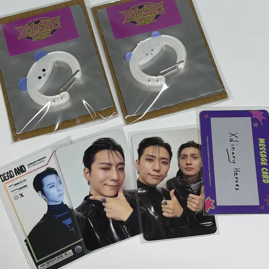 [BUNJANG] XDINARY HEROES Gunil Ham Photocard Bundle Set / 엑디즈 건일 햄일 카라비너, dead and 포카