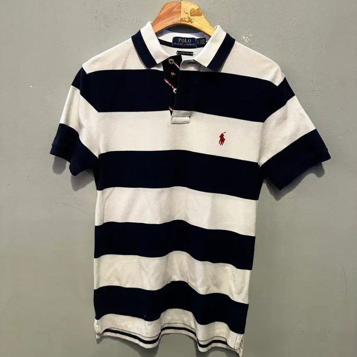 [BUNJANG] Polo Ralph Lauren Striped Polo Shirt / 폴로랄프로렌 정품 스트라이프 카라티