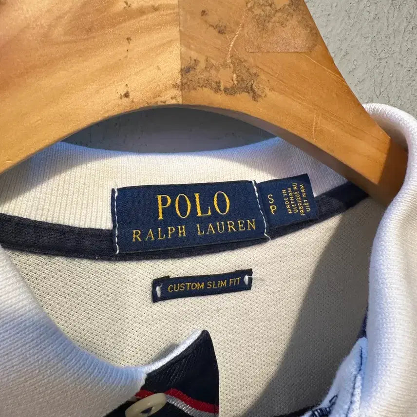 [BUNJANG] Polo Ralph Lauren Striped Polo Shirt / 폴로랄프로렌 정품 스트라이프 카라티