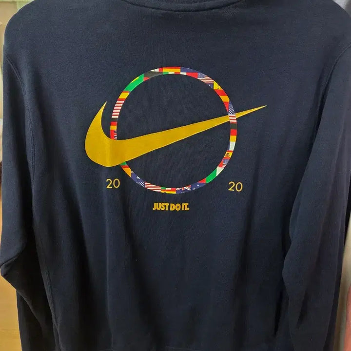 [BUNJANG] Nike Just Do It Swoosh Logo Sweatshirt L Navy / [희귀템_정품]나이키 맨투맨 네이비 저스트 두잇 스우시 로고L