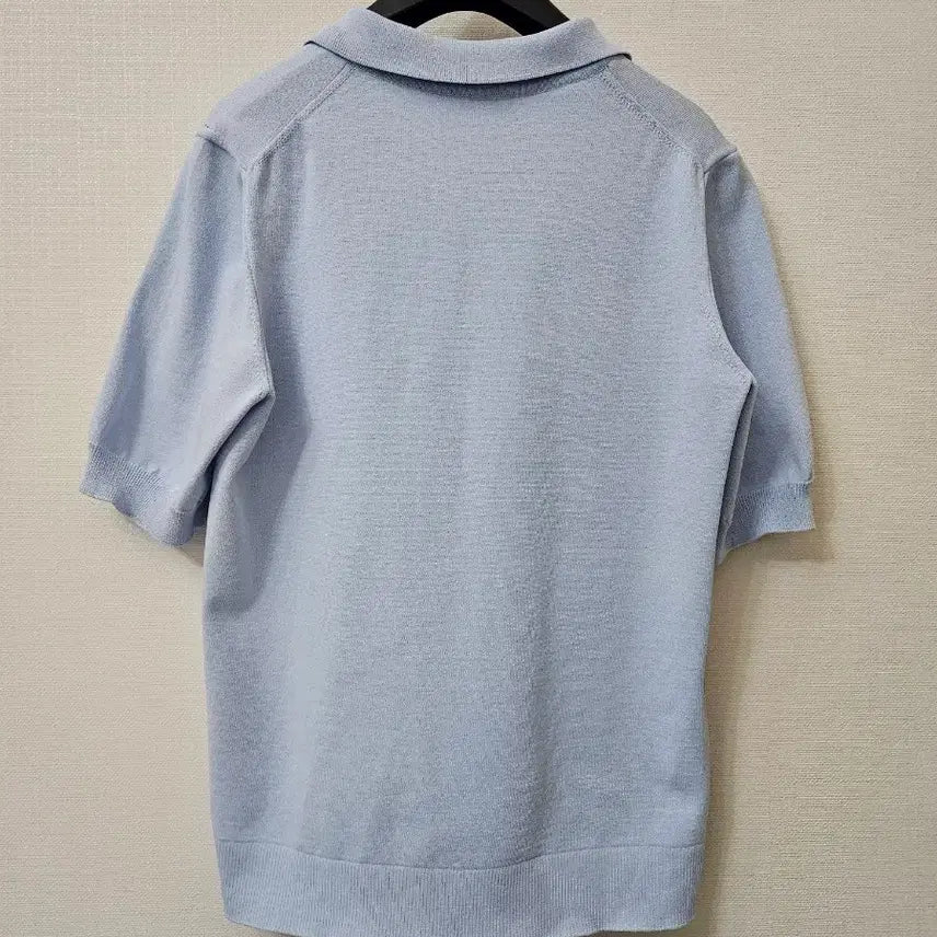 [BUNJANG] Ilaill Polyester Rayon Blend Knit Short Sleeve Top / 일라일 폴리에스터 레이온 혼방 니트