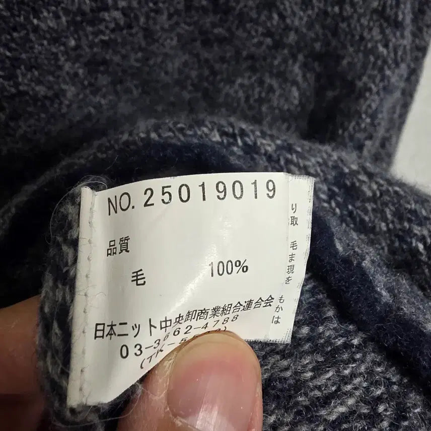 [BUNJANG] Kansai Yamamoto Extra Fine Lambswool 100% Knit Sweater (L) / [L] 칸사이 야마모토 엑스트라 파인 램스울 100% 니트 스웨터
