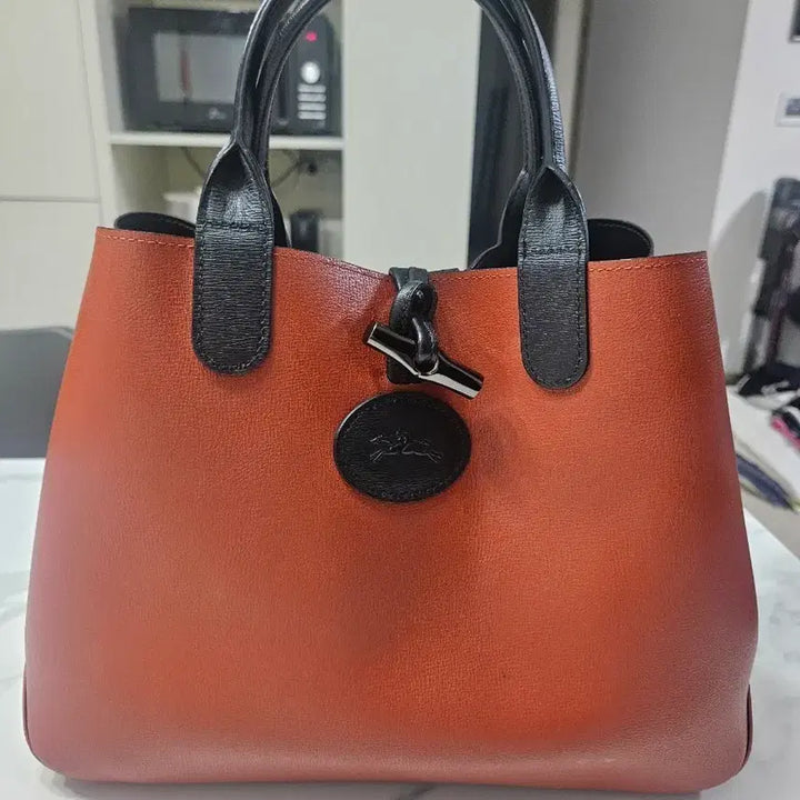 [BUNJANG] Longchamp Orange Tote Bag / 롱샴 가방 오렌지 토트백