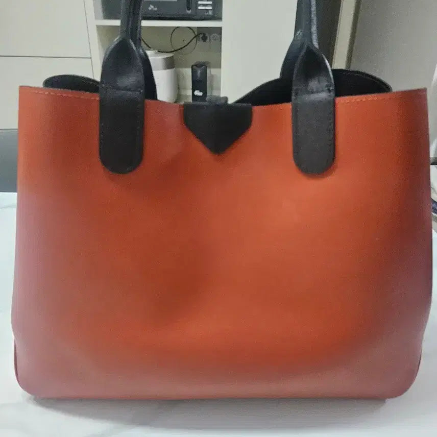 [BUNJANG] Longchamp Orange Tote Bag / 롱샴 가방 오렌지 토트백