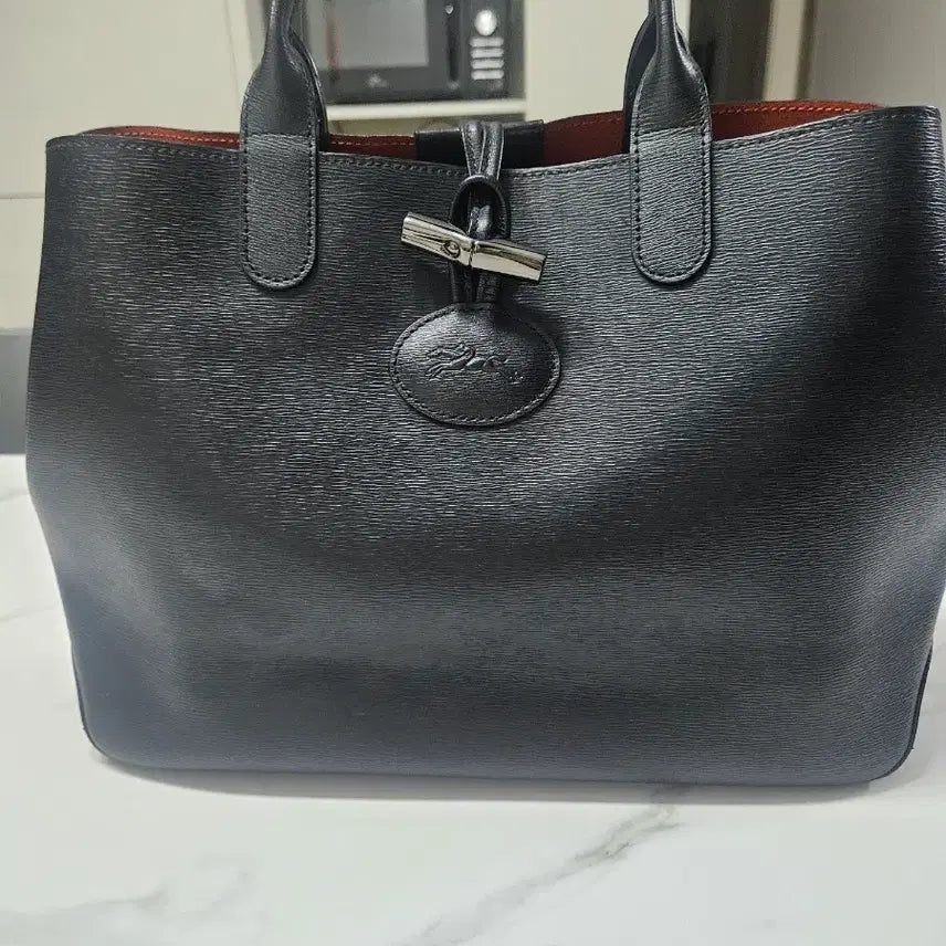 [BUNJANG] Longchamp Orange Tote Bag / 롱샴 가방 오렌지 토트백