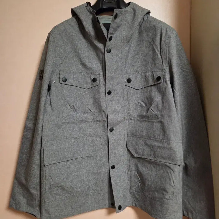 [BUNJANG] HUSKY Grey Hooded Field Jacket / HUSKY 회색 후드 야상 점퍼