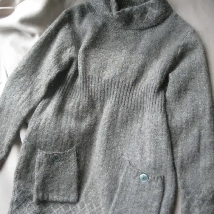 [BUNJANG] Japanese Vintage Argyle High-Neck Knit Dress / 일본빈티지 하이넥 아가일 니트 원피스 하구미 모리걸