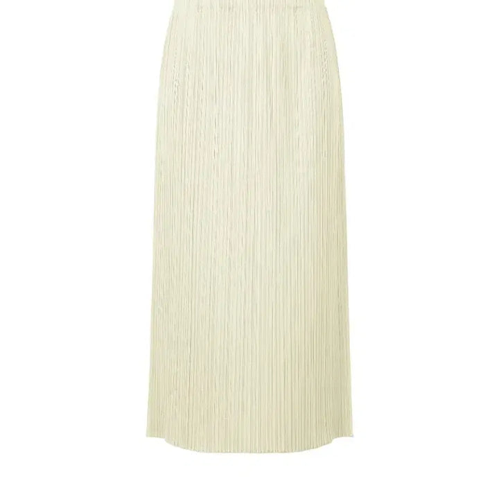 [BUNJANG] Issey Miyake Pleats Please May Monthly Skirt Ivory Size 3 / 이세이미야케 플리츠플리즈 스커트 5월 먼슬리 스커트 아이보리 3사이즈