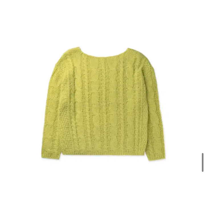 [BUNJANG] Without Summer Cinnamon Cable Knit Olive / 위드아웃썸머 시나몬 케이블 니트 올리브