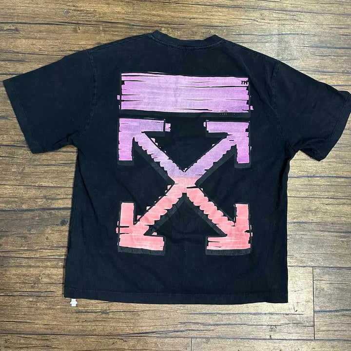 [BUNJANG] Off-White Gradient Arrow Short Sleeve T-Shirt / 오프화이트 그라데이션 애로우 반팔티 M 오버핏 정품