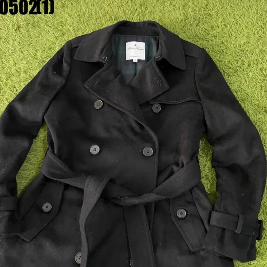 [BUNJANG] Brooks Brothers Black Trench Coat / 브룩스브라더스 블랙 트렌치 코트 55