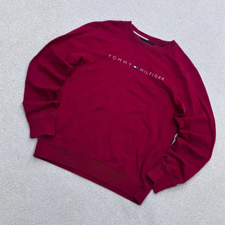 [BUNJANG] Tommy Hilfiger Small Logo Sweatshirt / S 타미힐피거 스몰로고 맨투맨 티셔츠 0429E