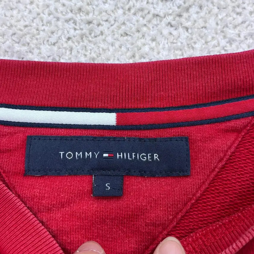 [BUNJANG] Tommy Hilfiger Small Logo Sweatshirt / S 타미힐피거 스몰로고 맨투맨 티셔츠 0429E