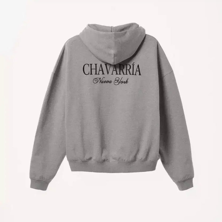 [BUNJANG] ZARA x Willy Chavarria Relaxed Fit Hooded Zip-Up Sweatshirt Grey M / 자라x윌리차바리아 릴렉스드 핏 후드집업 그레이 M