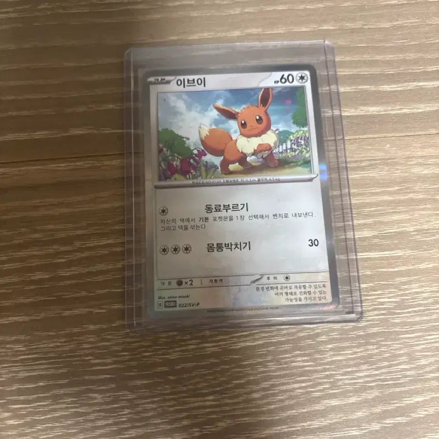 [BUNJANG] Pokemon Card Eevee Promo Card / 포켓몬 카드 이브이 프로모 카드