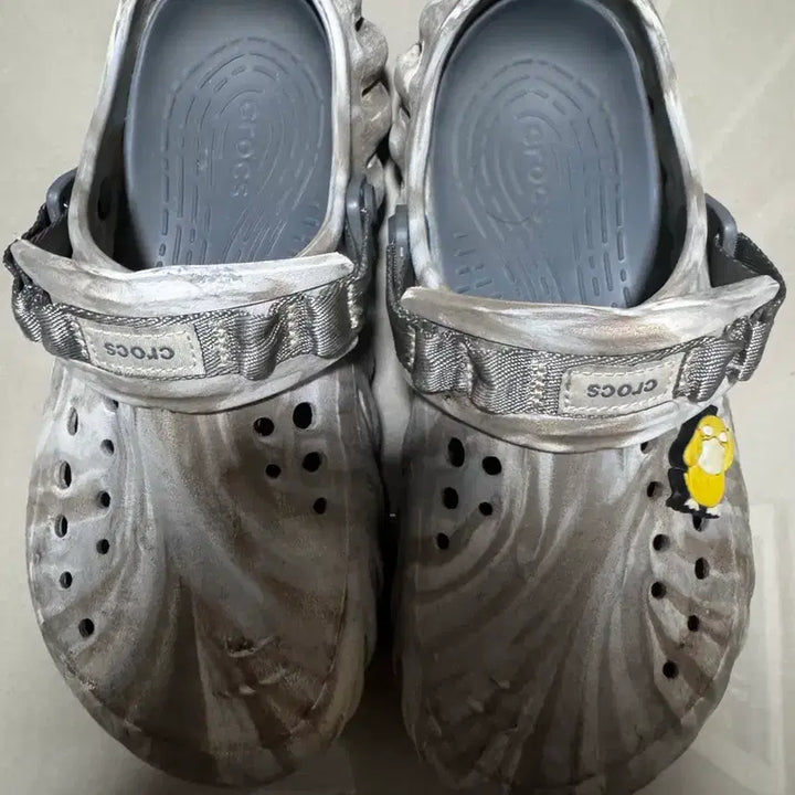 [BUNJANG] Crocs Echo Marbled Bone Multi + Duckling Jibbitz / [260]크록스 에코 마블드 본 멀티 + 고라파덕 지비츠